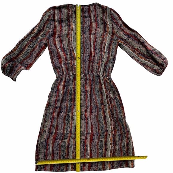 Sandro 100% Silk Dress With Elasticized Waist Sandro Size 1 or US Small - Picture 8 of 15